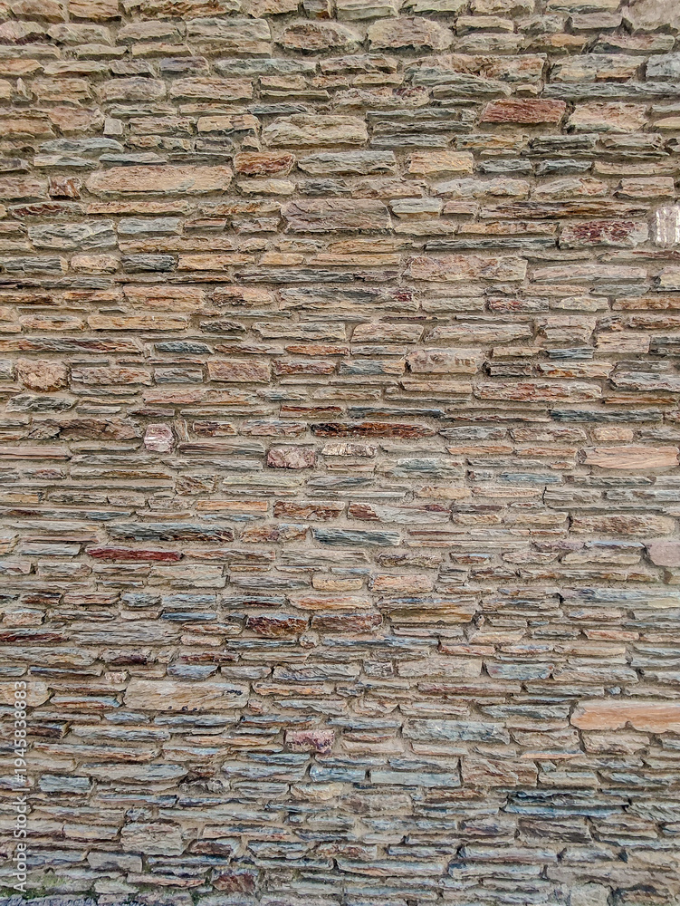 Obraz premium Multi-toned rustic stone wall texture
