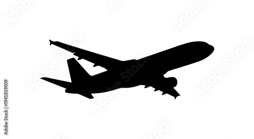 Airplane Flying Silhouette