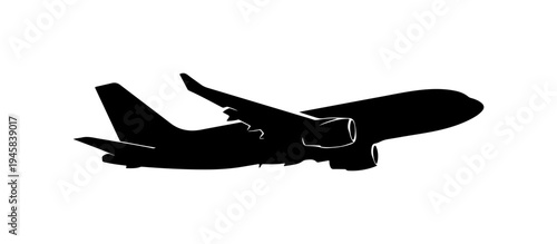 Airplane Flying Silhouette