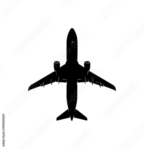 Airplane Flying Silhouette
