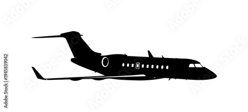 Airplane Flying Silhouette