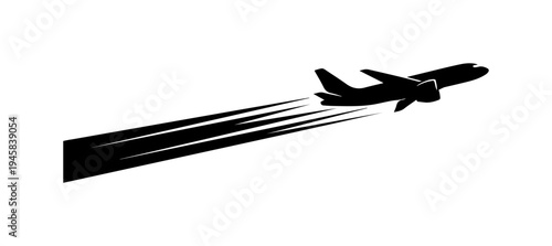 Airplane Flying Silhouette