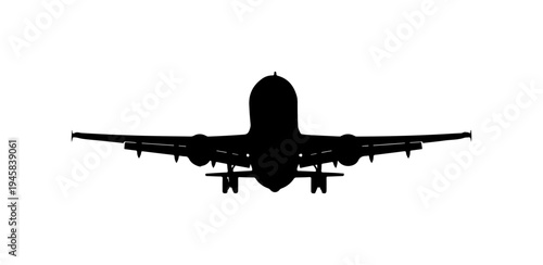 Airplane Flying Silhouette