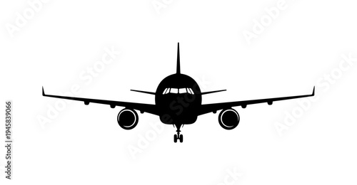 Airplane Flying Silhouette