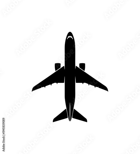 Airplane Flying Silhouette