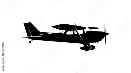 Airplane Flying Silhouette