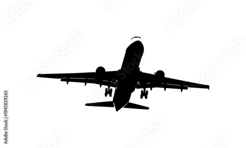 Airplane Flying Silhouette