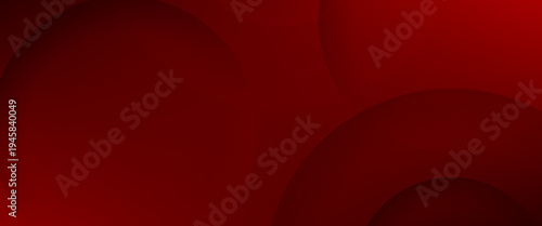 Elegant dark red vector background featuring layered 3D circles with soft shadows. A sophisticated, minimalist geometric design with a deep crimson gradient, perfect for luxury branding.