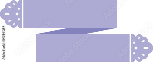 エレガントなレースのリボン　パープル