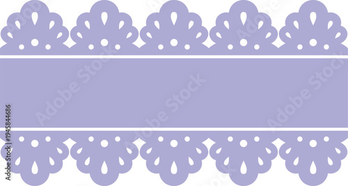 エレガントなレースのリボン　パープル