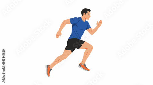 young man running