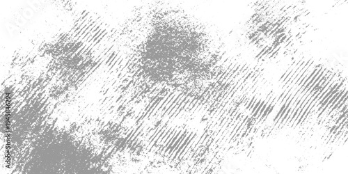 Textured gray grunge overlay with diagonal lines and scattered speckles on white background