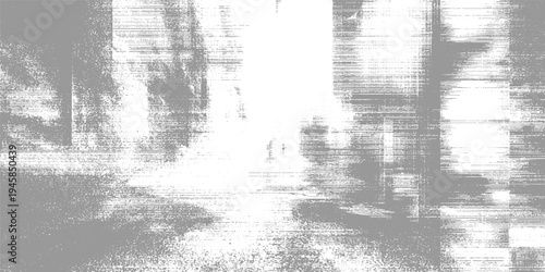 Grayscale abstract textured background with horizontal lines and scattered dots monochrome