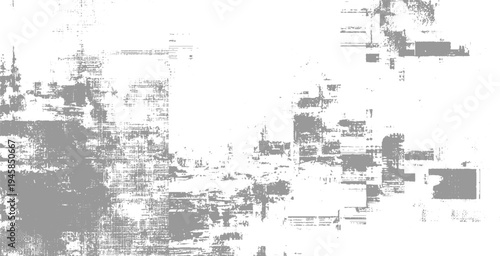 Distressed grey textured overlay with abstract grunge patterns and digital noise white
