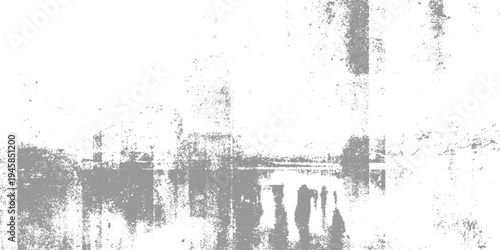 Grungy distressed gray and white abstract textured background with vertical lines and scattered dots