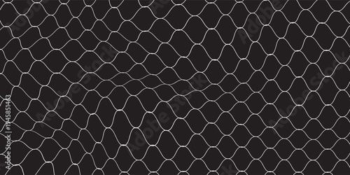 Mesh texture for fishing nets. Grunge pattern for sportswear or soccer goal, volleyball net, basketball hoop, hockey, athletics. Grunge background