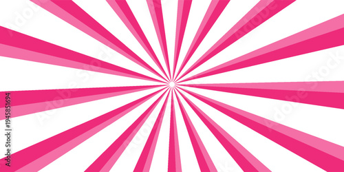 Pink white cream candy vector swirl. Candy color 3d sunburst background for summer poster, banner, christmas greeting or invitation card. Sweet rotating. Vector illustration