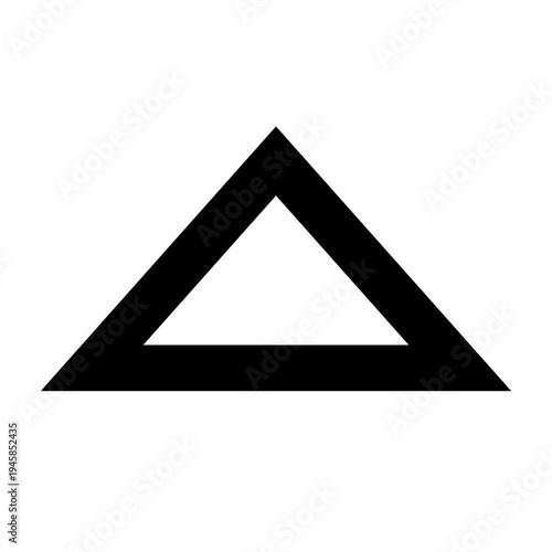 Up caret icon for collapsing content, navigation cues, or menu toggles. Perfect for dashboards, apps, and websites using clean, bold, sharp, line-style visual UI with black minimal elements.