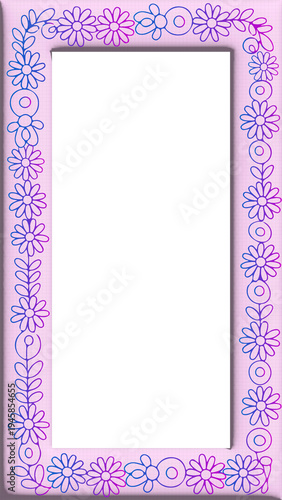 Frame with flowers