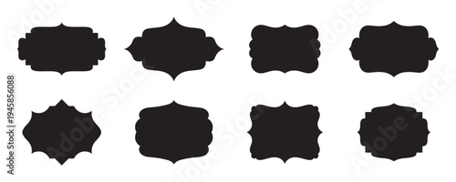 ramadan kareem set stylish frame, promotions and advertising baner, islamic frame vector illustration in arabic style. Vector mosque gate shape isolated on white.