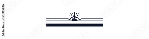 Abstract geometric design with radiant lines and dark background