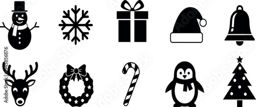 Christmas and winter icons