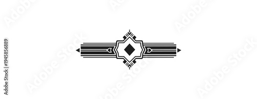 Abstract geometric design with symmetry on dark background