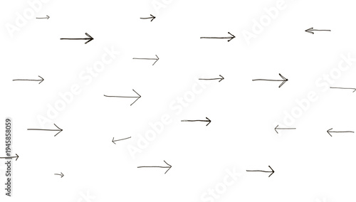 A clean, minimalist image featuring multiple arrows pointing in various directions. Ideal for conveying concepts of choices, movement, progress, or gu