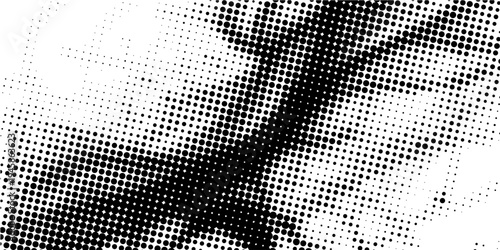 Set of halftone dots gradient pattern texture isolated on white background. Straight dotted spots using halftone circle dot raster texture. Vector blot half tone collection.