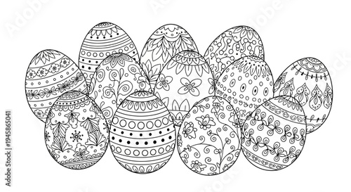 Discover intricate black and white Easter egg coloring pages for a fun, creative, and festive holiday activity, perfect for all ages to enjoy and express their artistic talents with beautiful patterns