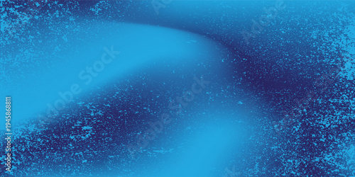 Illustration blue gradient background with cyan particle noise, glowing digital dust effect, abstract technology texture.dynamic background design
