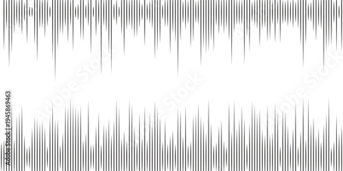 Music equalizer wave pattern, dotted audio signal visualization, digital radio sound spectrum concept, glowing tech line design.