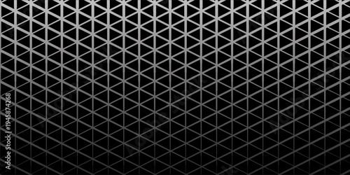 Triangles Halftone Pattern Vector Abstract Geometric Technology Background. Triangular Half Tone Texture