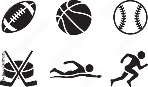 set of sports equipment