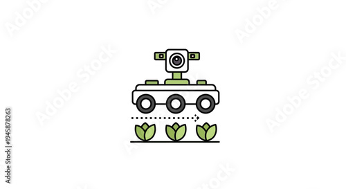 Agricultural Robot with Camera Sensor.