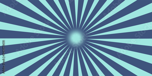 Abstract Blue Green Radial Burst Geometric Background Pattern. Dynamic hues. ideal for modern graphic design projects or vibrant artistic concepts.