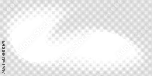 Dotted halftone waves. Abstract liquid shapes, wave effect dotted gradient texture waves isolated vector symbols set. Halftone graphic dots waves.