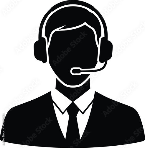 Vector customer service representative icon