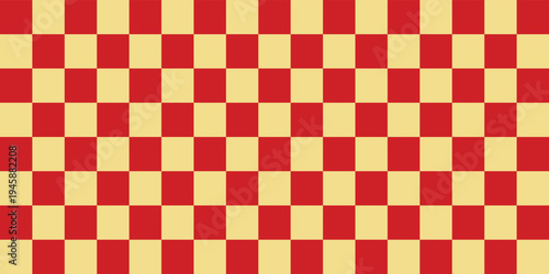 chess board pattern gold and red. seamless geometric pattern with triangles, red diamond checkerboard repeat pattern, replete image, design for fabric printing