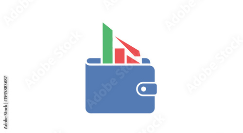 Blue wallet with credit cards inside.