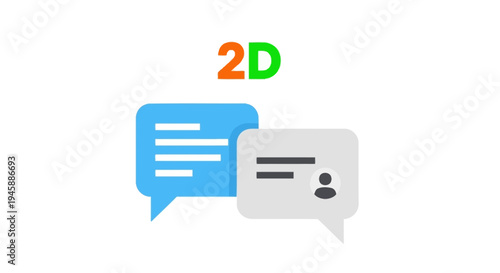 Chat speech bubbles with person icon.