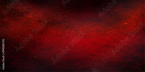 A dark textured grunge background featuring vintage red paint patterns and a dirty black metal wall design with smoke and fire art elements