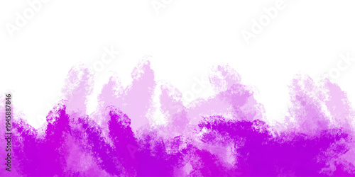 Purple abstract vector background featuring a soft watercolor paint wash. Artistic ink splash texture at the bottom edge provides an elegant feminine design for artistic backdrops.