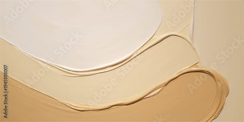 Abstract layers of foundation makeup or cream, smooth texture in warm beige and tan hues, beauty background, skincare background, cosmetic background, beauty product