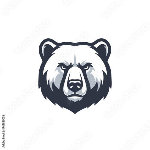 A fierce grizzly bear head logo with sharp eyes and a determined expression, rendered in a modern, graphic style.