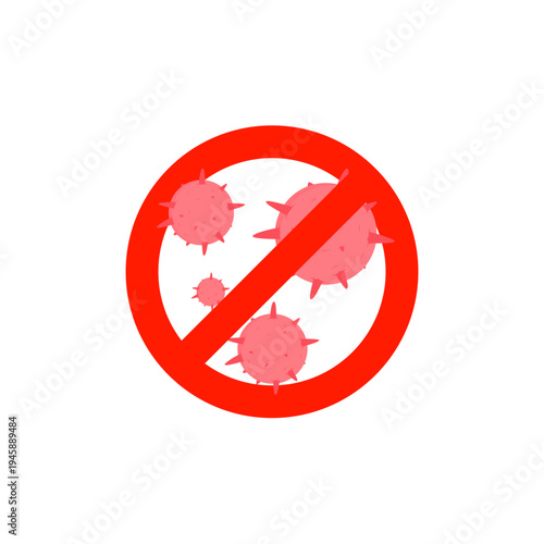 No Virus Vector Illustration 
