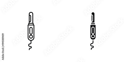 Hair curler icon graphic design vector symbols. Best for Graphics