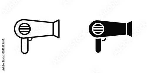 Hair dryer icon graphic design vector symbols. Best for Graphics