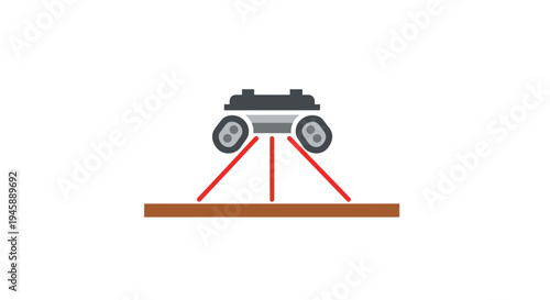 Drone Flying Over a Surface.