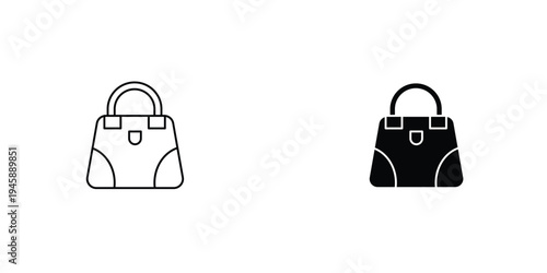 Hand bag icon graphic design vector symbols. Best for Graphics